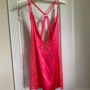 Victoria’s Secret satin lace slip XS